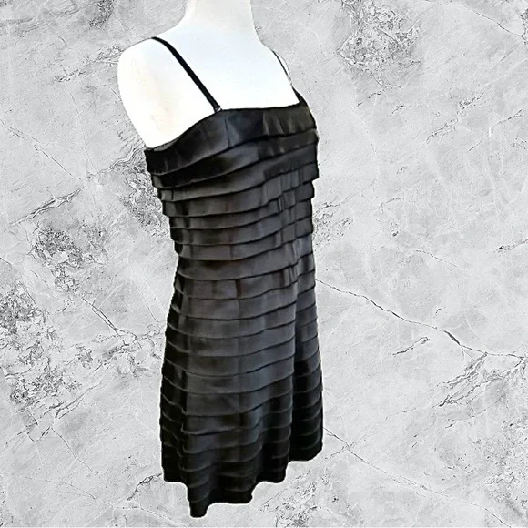 ariella black dress Ariella Long Sleeve tie front dress Large main image 1